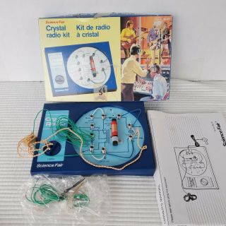 Science Fair Crystal Radio Kit 28 - 177 Assembled Vintage Instructions
