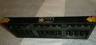 Vintage Lotus - Flower Brand Wooden Black Chinese Abacus Peoples Republic of China 3