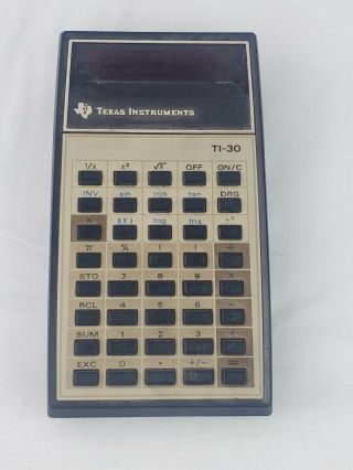 Vintage Texas Instruments Ti - 30 Scientific Calculator - (not) 1970s