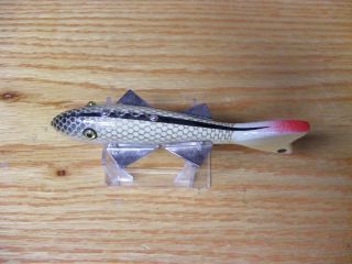 C Hines Heddon Style 400 4 Point Fish Decoy in Gold White Scales Color 5 