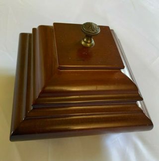 Vintage Bombay Wooden Jewelry Music Box,  Ring Holder Musical Z26 091 2