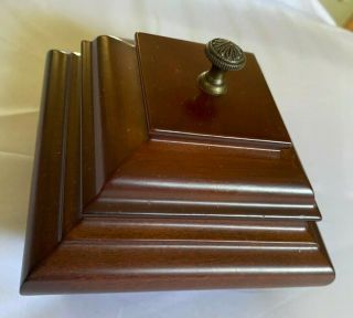 Vintage Bombay Wooden Jewelry Music Box,  Ring Holder Musical Z26 091 3