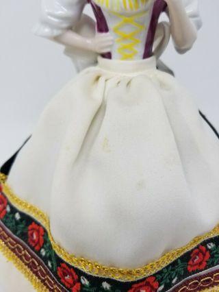 Vintage Goebel Tea Cozy Half Doll Madame De Pont Germany with Stand 0216 3
