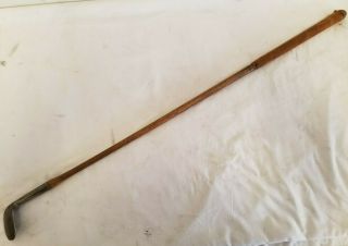 Antique Wright & Ditson Hickory Shaft Hand Forged Iron Golf Club