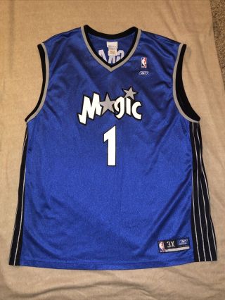 Vintage Tracy Mcgrady Orlando Magic Size 3xl Jersey Blue 1
