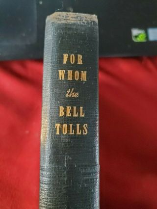 For Whom the Bell Tolls by Ernest Hemingway (Hardcover) Vintage 1940 2