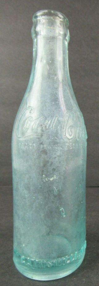 Vintage Straight Sided Aqua Coke Bottle Gainsville Fl