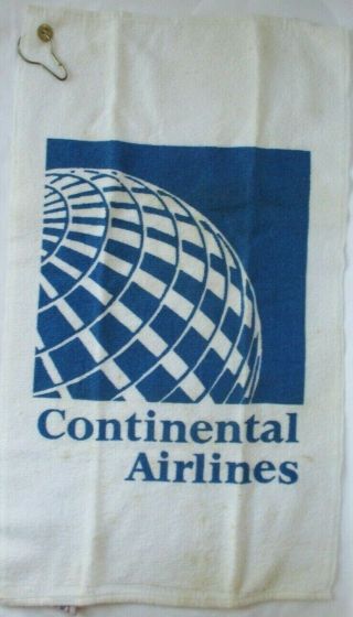 Vintage Continental Airlines Golf Towel -