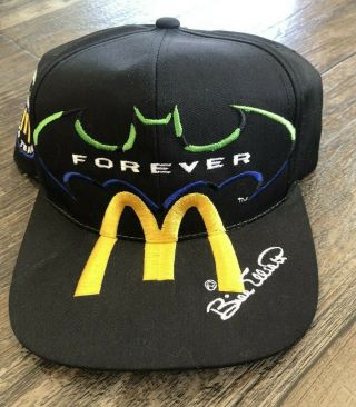 Vintage Mcdonalds Racing Bill Elliot Batman Forever Snapback Hat Nascar