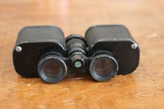 Vintage Compact 6x Binoculars w/ Leather Case 2