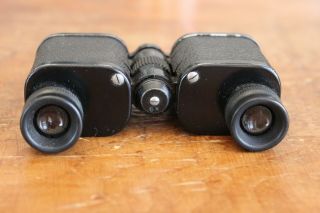 Vintage Compact 6x Binoculars w/ Leather Case 3