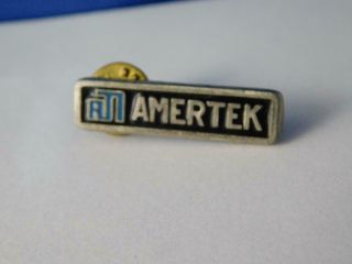 Amertek Fire Trucks Vintage Hat Lapel Pin Button Collector Advertising