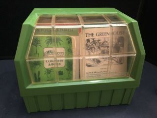 Vintage Greenhouse Plant Care Cards Set In Case 1977 - 1979 How To Gardening
