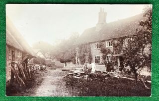 Steventon Village Oxfordshire Warland Andrew Vintage Rp Postcard