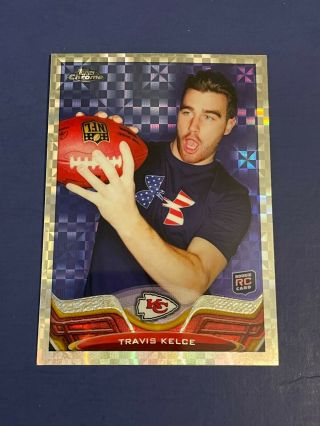 2013 Topps Chrome Travis Kelce Xfractor Refractor Rookie Chiefs Rc