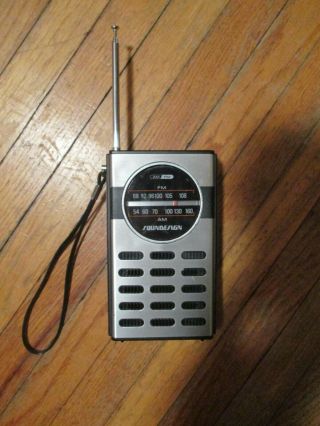 Vtg Soundesign Transistor Radio Model 2101 - A Pocket Am/fm 1970s 1980s