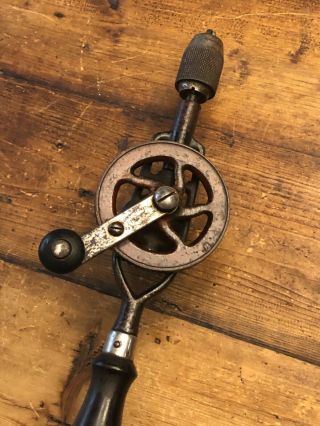 Antique Vintage Millers Falls No.  1 Egg Beater Style Hand Drill Driver Rare