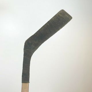 Vintage Ca Lund Co.  Wood Hockey Stick Amateur Straight Blade 54 " Antique 40 