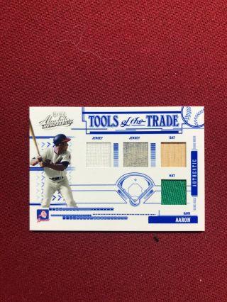 Hank Aaron 2005 Playoff Absolute Memorabilia /150 Tools Of The Trade Game