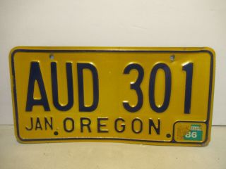 Oregon License Plate Expired Tag Mancave Garage Crafts Usa
