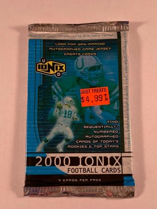 2000 Upper Deck Ionix Football Pack - Tom Brady Rookie?