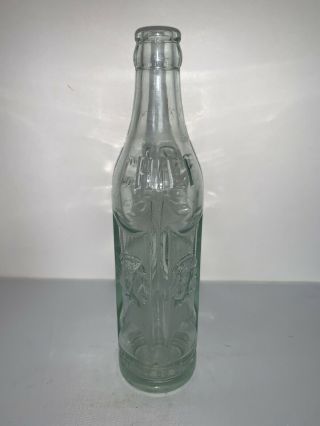 Antique Big Chief Bottle Green Bottled Crome Clinton,  Mo Property Of Coca Cola