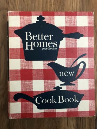 Vintage Better Homes And Garden Cook Book Red White Plaid Ring Binder 1965