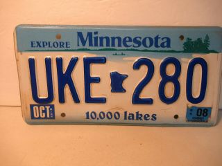 Minnesota License Plate Expired Tag Garage Craft Car Decor Usa