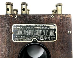 Antique Weston Electric Instrument Current Transformer Model 461 No 1771 3