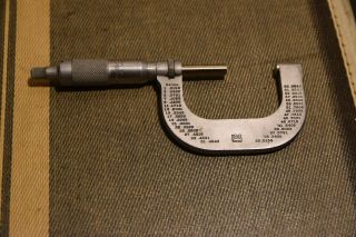 Vintage Brown Sharpe 1 " - 2 " Micrometer No.  48 Outside Machinist Tool Caliper