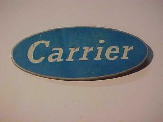 Old Vintage A/c Furance Factory Advertising Name Plate Plaque Carrier Orig Emo