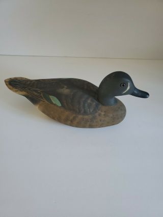 Vintage Or Antique Hand Carved Painted Mallard Female Duck Decoy Unsigned
