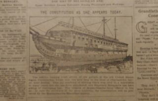 July 4,  1906 Newspaper Page J7881 - The Old U.  S.  Frigate Constitution