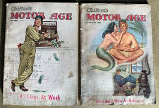 2 Motor Age Magazines Chilton 