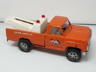 Vintage Tonka Aa 24 Hr Service Wrecker Tow Truck Orange