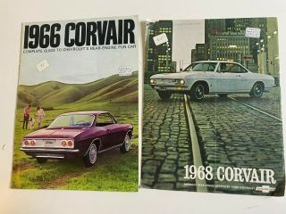 1966 1968 Chevrolet Corvair Fact Sheet Sales Brochure