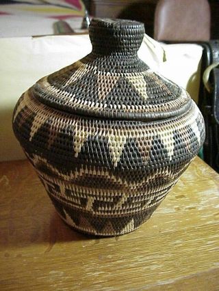 Antique South African Zulu Decorated Wedding Basket