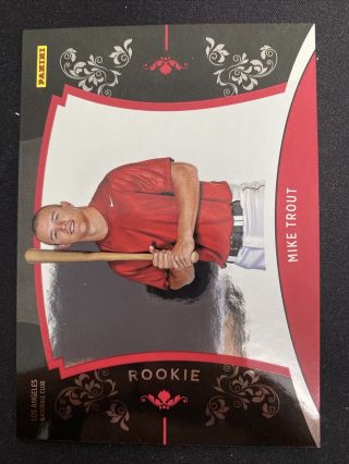 2012 Panini " Black Friday " Mike Trout 43 Rookie Serial /599 Nmmt
