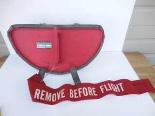 Vietnam Usaf " Remove Before Flight " Shield Expanded Air Intake Jet Cover
