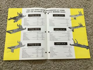 1962 Marion bodies and hoists for heavy - duty trucks,  sales literature. 2