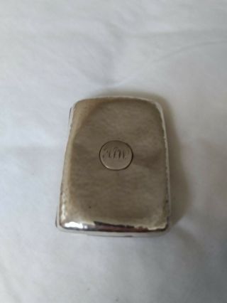 Antique Solid Silver Cigarette Case Hallmarked Birmingham 1907