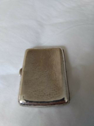 Antique solid silver cigarette case hallmarked Birmingham 1907 2
