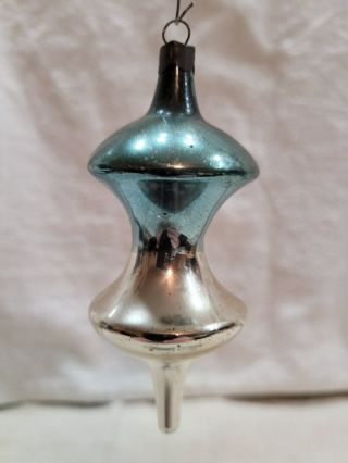 " Art Deco Hanging Lamp " - Antique Vintage Christmas Ornaments Glass German