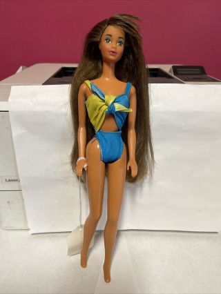 (db2 Dressed Barbie 1989 Wet N Wild Teresa Steffie Face Doll Ooak