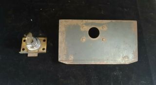 Mills Slot Machine Lock w/Key & Cash Box Door,  Antique Coin - Op Parts 3