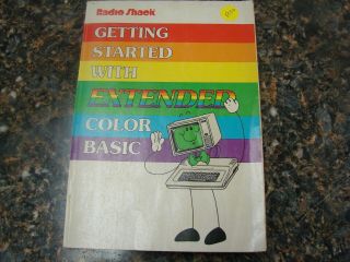 Vintage Radio Shack (tandy) Getting Started With Extended Color Basic 1984