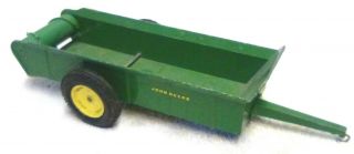 Vintage 1966 Ertl 1/16 John Deere Tractor 44 Spreader Diecast Rims Farm Toy