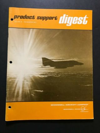 1971 Mcdonnell Douglas Product Support Digest Top Gun F - 4 Block 46 - 47
