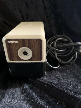 Boston Electric Pencil Sharpener Desktop Model 18 - Vintage Made In Usa (dd