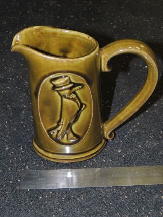 Vintage Pub Jug Water Pitcher Old Crow Kentucky Straight Bourbon Whiskey